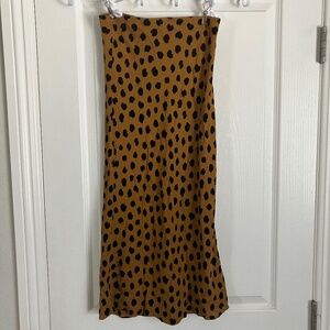 Madewell leopard print skirt